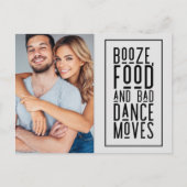 Funny Foto Wedding Save the Date Ankündigungspostkarte (Vorderseite)