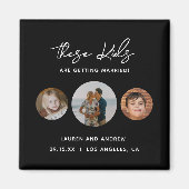 Funny Foto Wedding Save the Date Magnet (Vorne)