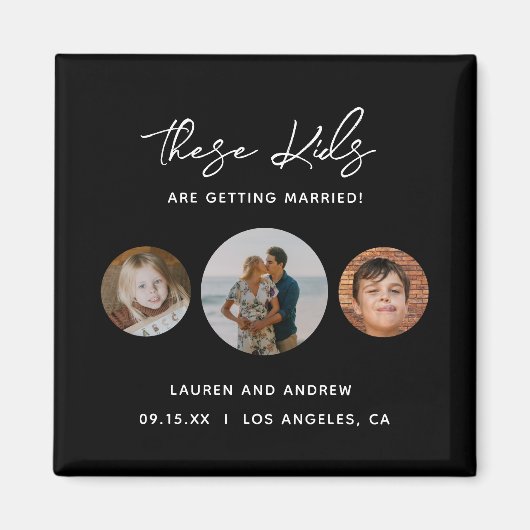 Funny Foto Wedding Save the Date Magnet (Vorne)