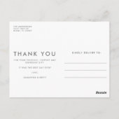 Funny Foto Wedding Vielen Dank Postcard Postkarte (Rückseite)