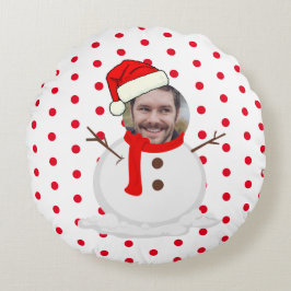 Funny Foto Weihnachten Rundes Kissen