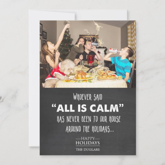 Funny Foto Weihnachts Weihnachtsfeiertag Grußkarte (Vorderseite)