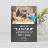 Funny Foto Weihnachts Weihnachtsfeiertag Grußkarte (Stehend Vorderseite)