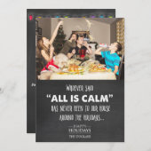 Funny Foto Weihnachts Weihnachtsfeiertag Grußkarte (Vorne/Hinten)