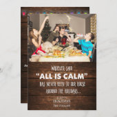 Funny Foto Weihnachts Weihnachtskarte (Vorne/Hinten)