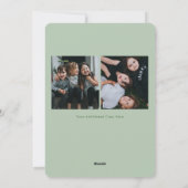 Funny Foto Weihnachtskarte Fröhliche Christmess Feiertagskarte (Rückseite)