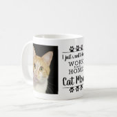 Funny Foto Wollte ich gerade Arbeit von Zuhause Ca Kaffeetasse (Vorderseite Links)