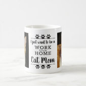 Funny Foto Wollte ich gerade Arbeit von Zuhause Ca Kaffeetasse (Mittel)