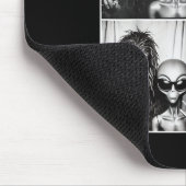 Funny Fotobooth Foto Sasquatch Ufo Bigfoot und ein Mousepad (Ecke)