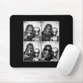 Funny Fotobooth Foto Sasquatch Ufo Bigfoot und ein Mousepad (Mit Mouse)