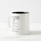 Funny Fotograf Definitionen Zweifarbige Tasse (Vorderseite Links)