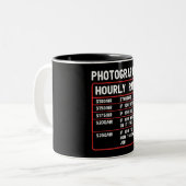 Funny Fotograf Stundensatz Tasse (Vorderseite Links)