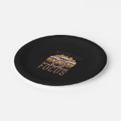 Funny Fotograf verliert Fokusfotografie nie Pappteller (Schrägansicht)