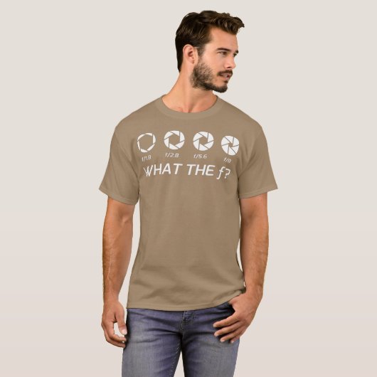 Funny Fotografy Aperture FStops T-Shirt (Vorne ganz)