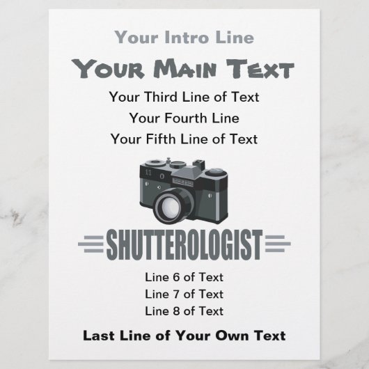 Funny Fotografy SHUTTEROLOGIST Fotograf Flyer (Vorne)