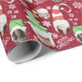 Funny Fotos Frohe Weihnachts-Neuheit Rotes Geschen Geschenkpapier (Rolleneckpunkt)