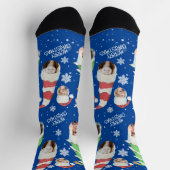 Funny Fotos Frohe Weihnachtsneuheit Socken (Oben)