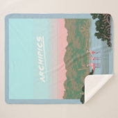 Funny Four Famingingo Liebhaber | Flamingo Gifts L Sherpadecke (Vorderseite (Horizontal))