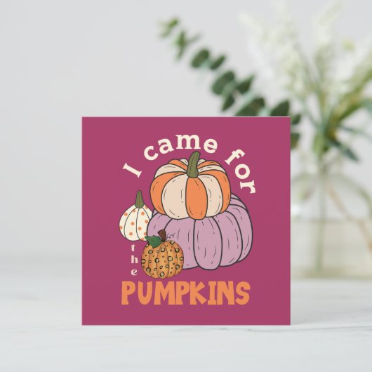 Funny Four Pumpkins Fall (Stehend Vorderseite)