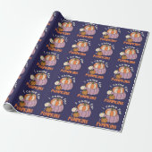 Funny Four Pumpkins Fall Geschenkpapier (Ungerollt)