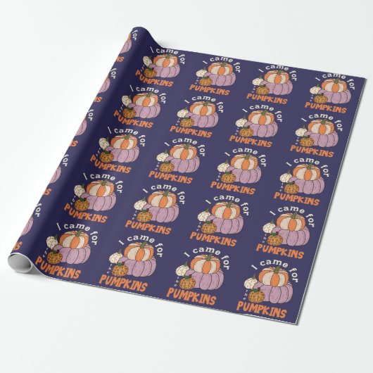 Funny Four Pumpkins Fall Geschenkpapier (Ungerollt)