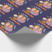 Funny Four Pumpkins Fall Geschenkpapier (Ecke)