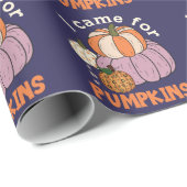 Funny Four Pumpkins Fall Geschenkpapier (Rolleneckpunkt)