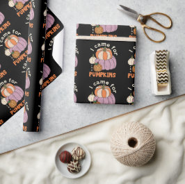 Funny Four Pumpkins Fall Geschenkpapier