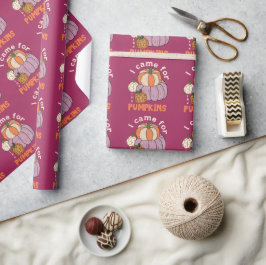 Funny Four Pumpkins Fall Geschenkpapier