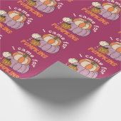 Funny Four Pumpkins Fall Geschenkpapier (Ecke)