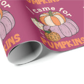 Funny Four Pumpkins Fall Geschenkpapier (Rolleneckpunkt)