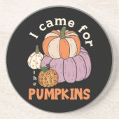 Funny Four Pumpkins Fall Getränkeuntersetzer (Vorne)