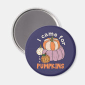Funny Four Pumpkins Fall Magnet (Vorderseite/Rückseite)