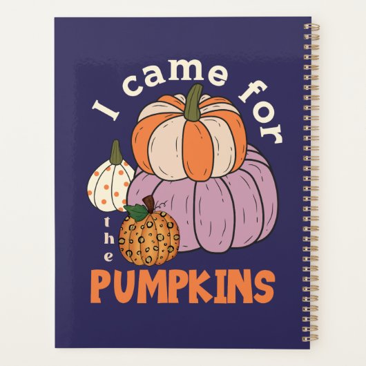 Funny Four Pumpkins Fall Planer (Rückseite)