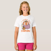 Funny Four Pumpkins Fall T-Shirt (Vorne ganz)