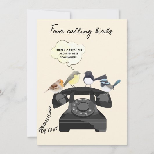 Funny Four ruft Birnen Weihnachten an (Vorderseite)