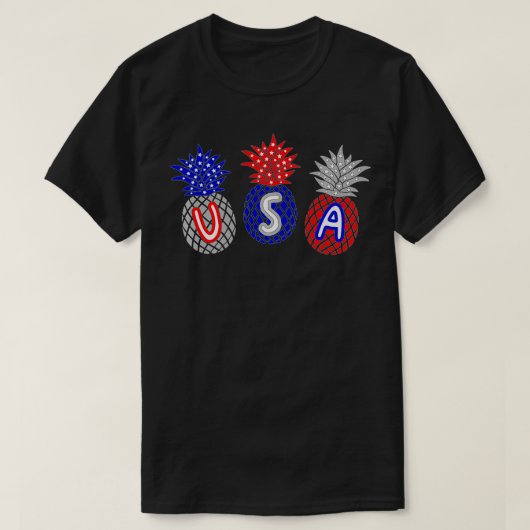 Funny Fourth of July 4th Independence Day USA Pine T-Shirt (Design vorne)