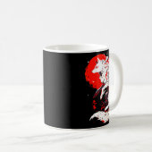Funny Fox Animal Cute Okami Basic Japan Style Retr Kaffeetasse (VorderseiteRechts)