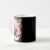 Funny Fox Animal Cute Okami Basic Japan Style Retr Kaffeetasse (Vorderseite Links)