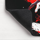 Funny Fox Animal Cute Okami Basic Japan Style Retr Mousepad (Ecke)