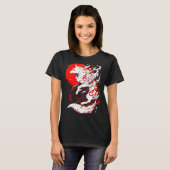 Funny Fox Animal Cute Okami Basic Japan Style Retr T-Shirt (Vorne ganz)
