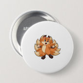 Funny Fox Button (Vorne & Hinten)