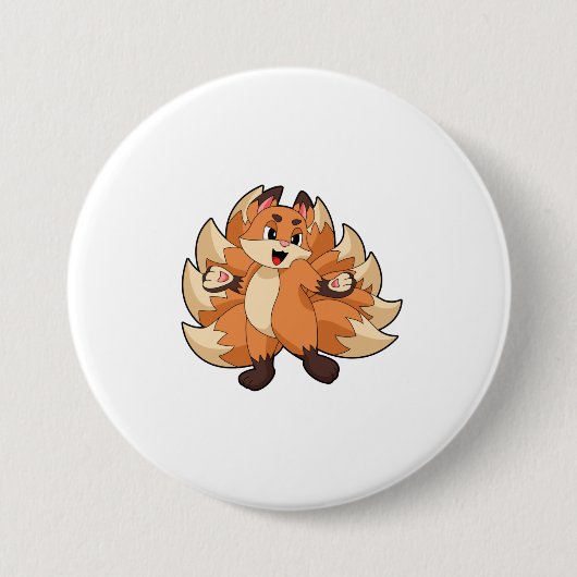 Funny Fox Button (Vorderseite)