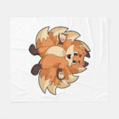 Funny Fox Fleecedecke (Vorderseite (Horizontal))