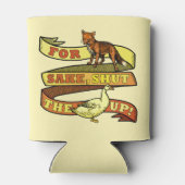 Funny Fox Sake Duck Animal Puff Dosenkühler (Rückseite)