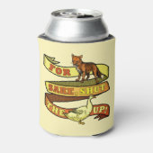 Funny Fox Sake Duck Animal Puff Dosenkühler (Kanne Rückseite)