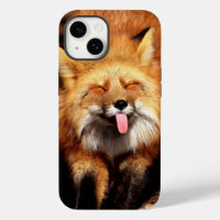 Funny Fox Sticken Es ist Zunge-Out