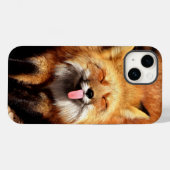 Funny Fox Sticken Es ist Zunge-Out Case-Mate iPhone Hülle (Rückseite (Horizontal))
