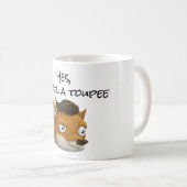 Funny fox toupee sarcasm gag gift kaffeetasse (VorderseiteRechts)