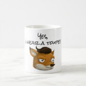 Funny fox toupee sarcasm gag gift kaffeetasse (Mittel)